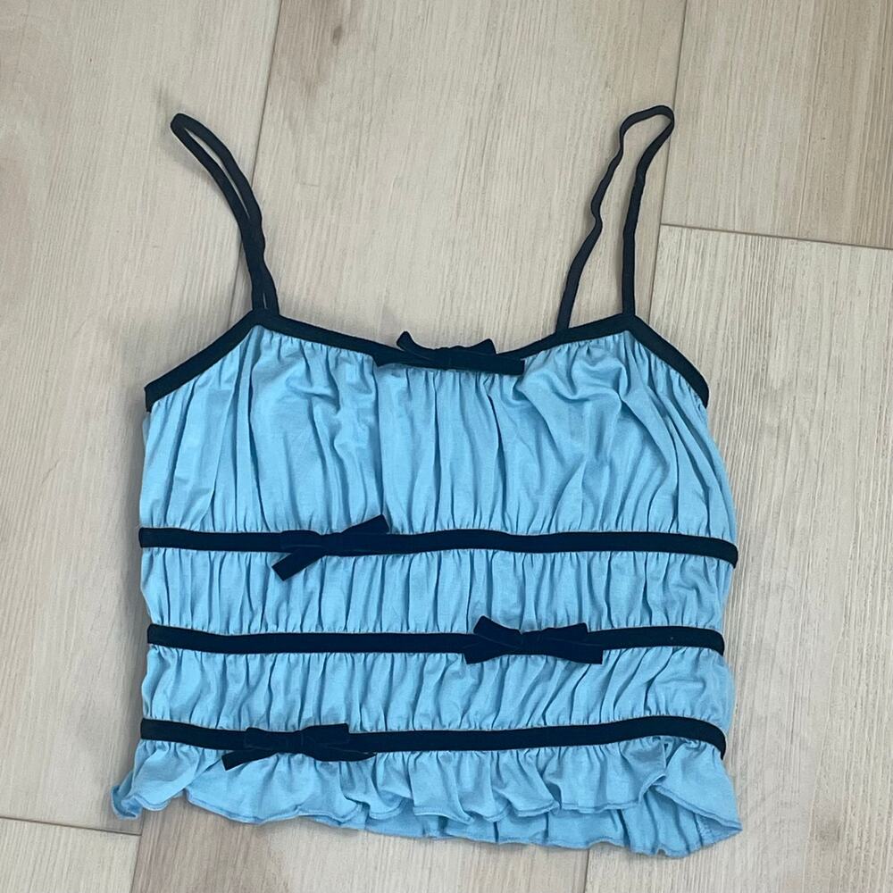 Kimchi Blue Bow Cami Tank Top NWT Size S Coquette Balletcore